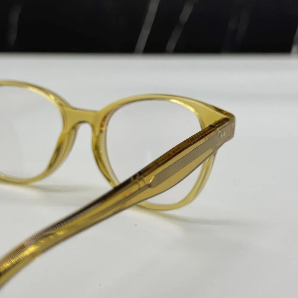 NEW CELINE CL50007I 039 GOLD ROUND UNISEX CELINE EYEGLASSES